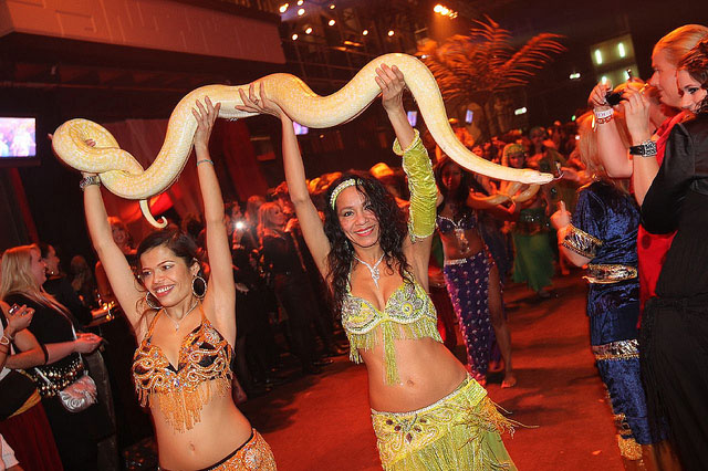 Arabian Secrets Themafeest lopen met slang
